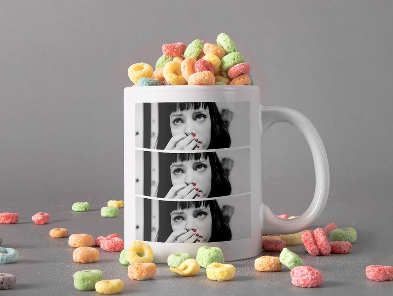 Mia Cocaine Mug Mia Wallace Mug Uma Thurman Mug Pulp Fiction Mug Retro Vintage Mug Premium Sublime Ceramic Coffee Mug White