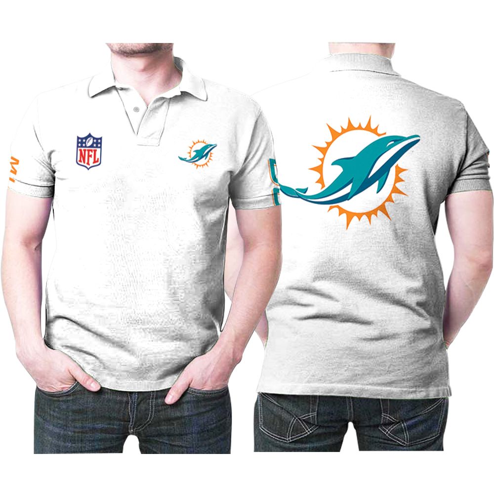 Miami Dolphins Nfl Logo On Chest 3d Designed For Miami Dolphins Fans Miami Dolphins Lovers Polo Shirt All Over Print Shirt 3d T-shirt