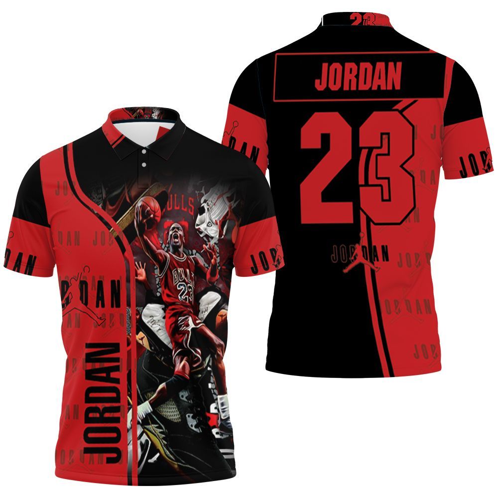 Michael Jordan 23 Chicago Bulls Legend Polo Shirt All Over Print Shirt 3d T-shirt