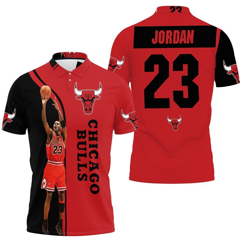 Michael Jordan 23 Chicago Bulls Legend Printed For Fan 3d Polo Shirt Jersey All Over Print Shirt 3d T-shirt