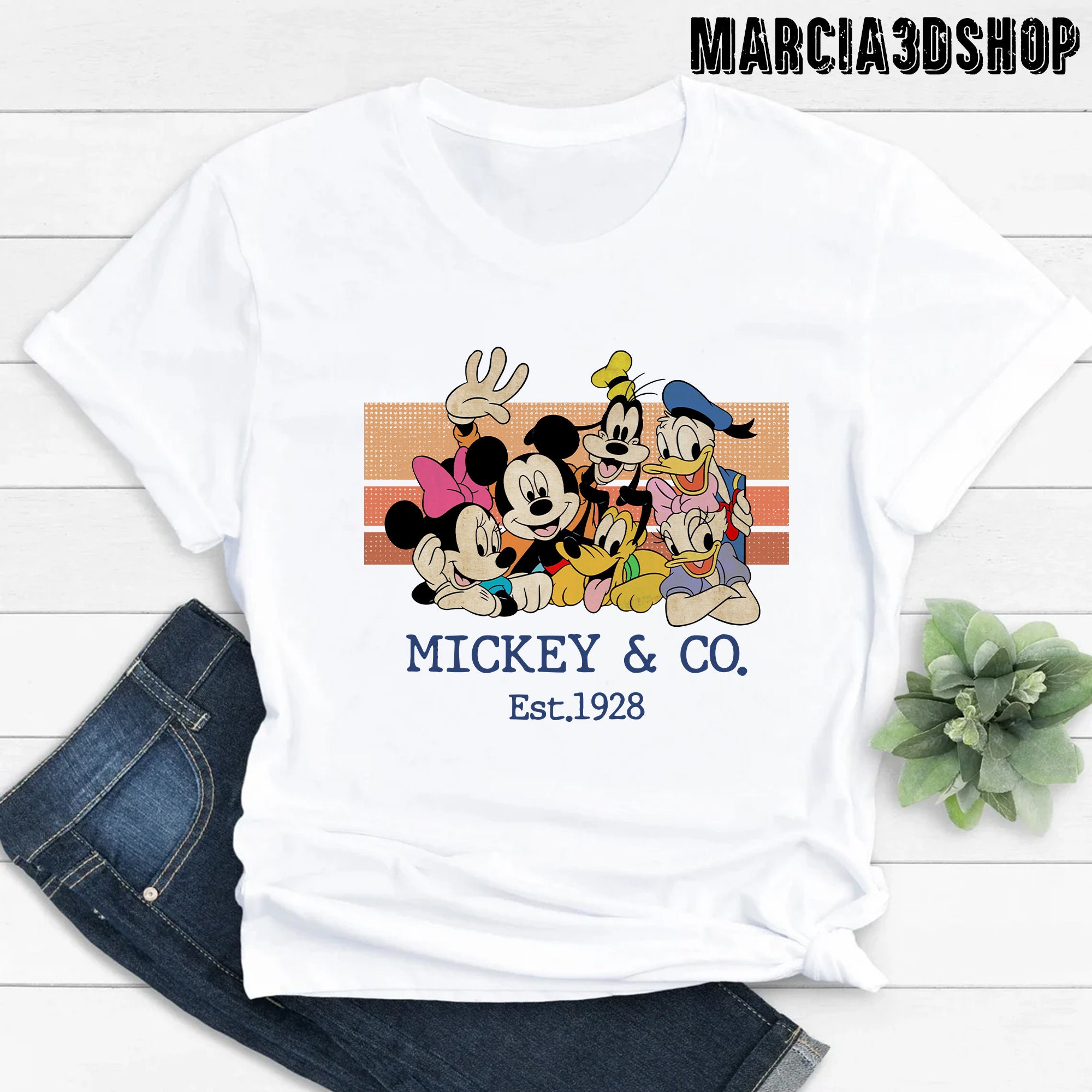 Mickey And Co Est 1928 Disneyworld Vintage Art Unisex T-Shirt