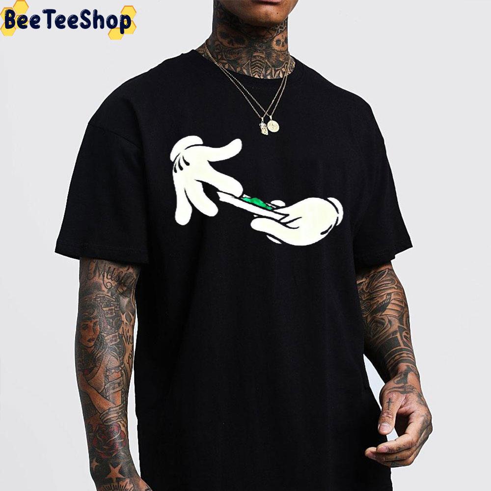 Mickey Hands Make Weedy Unisex T-Shirt