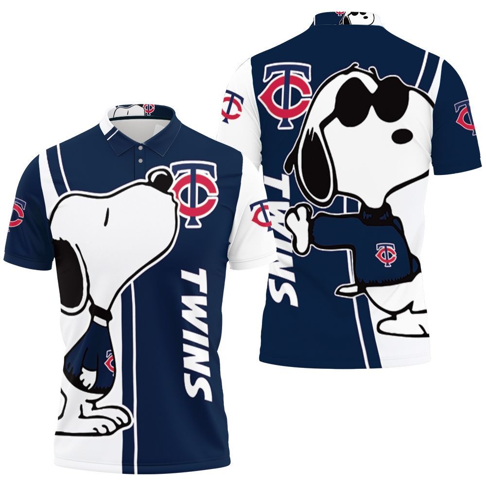 Minnesota Twins Snoopy Lover 3d Printed Polo Shirt All Over Print Shirt 3d T-shirt