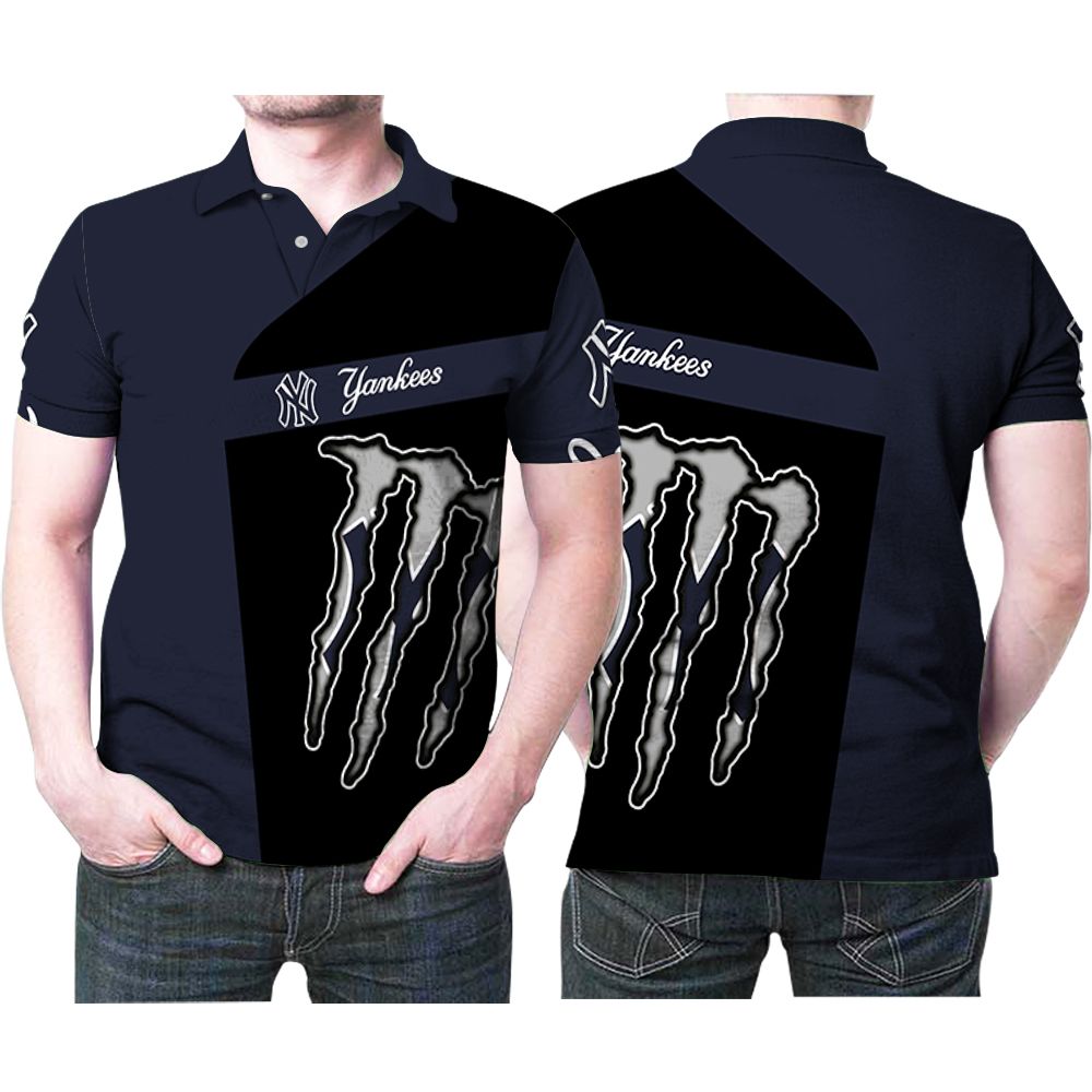 Monster Energy New York Yankees Mlb Baseball Team Logo 3d Designed Allover Gift For Yankees Fans 1 Polo Shirt All Over Print Shirt 3d T-shirt