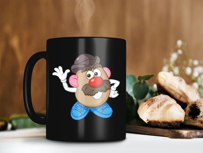 Mr.Potato Head In Toy Story Mug Disney Lover Mug Toy Story Premium Sublime Ceramic Coffee Mug Black