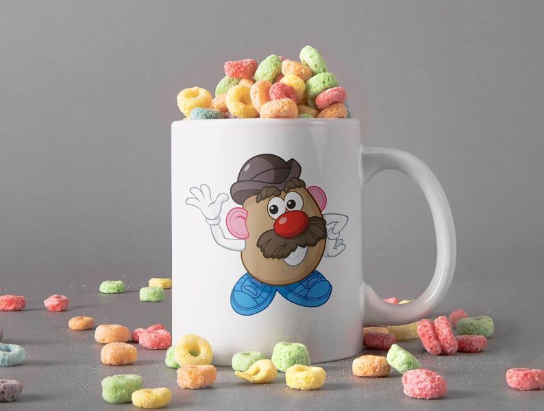 Mr.Potato Head In Toy Story Mug Disney Lover Mug Toy Story Premium Sublime Ceramic Coffee Mug White