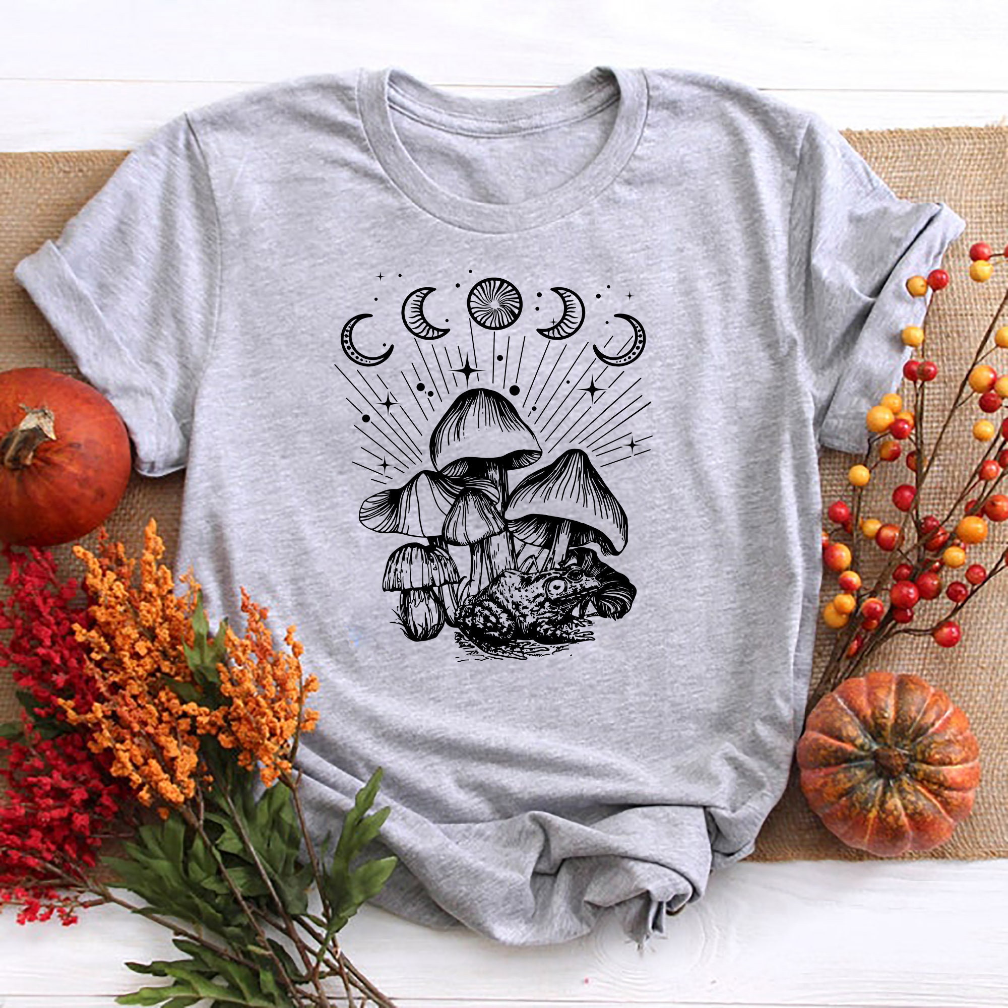 Mushroom Frog Hippie Unisex T-Shirt