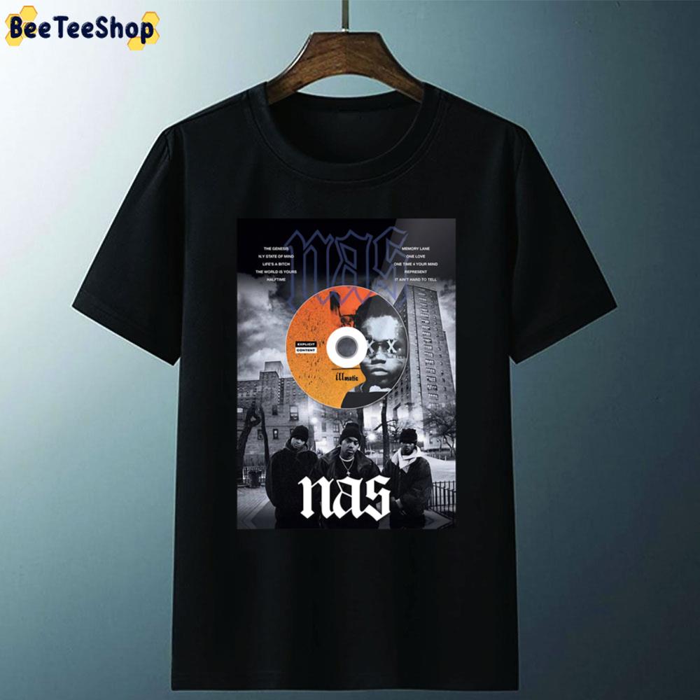 Nas & Illmatic& Framed Cd Album Plaque Mobb Deep Band Unisex T-Shirt