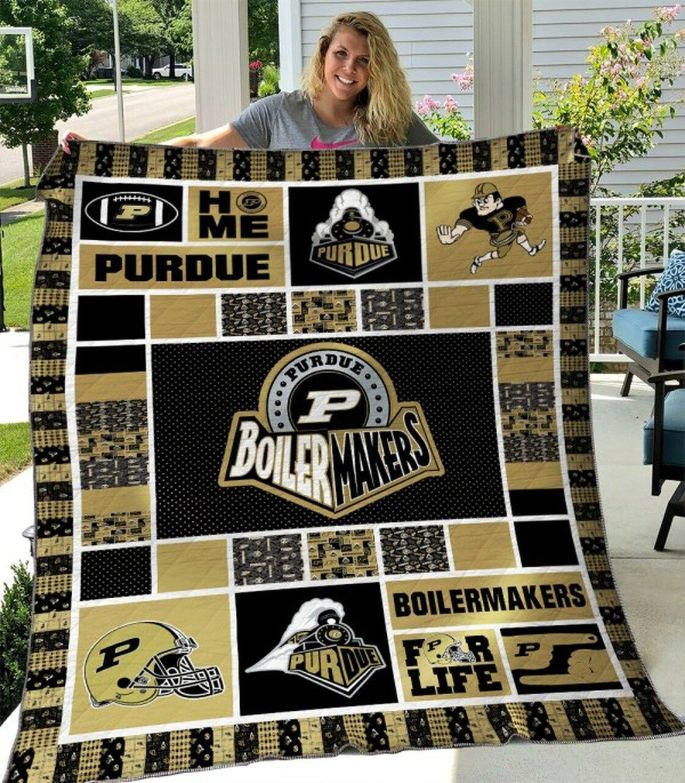 Ncaa Purdue Boilermakers Quilt Blanket #545