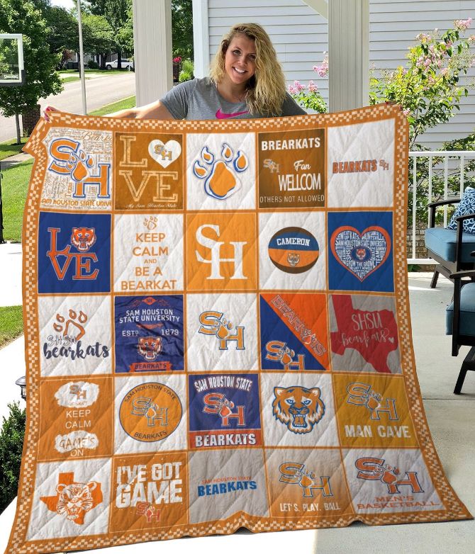 Ncaa Sam Houston State Bearkats Quilt Blanket #1573