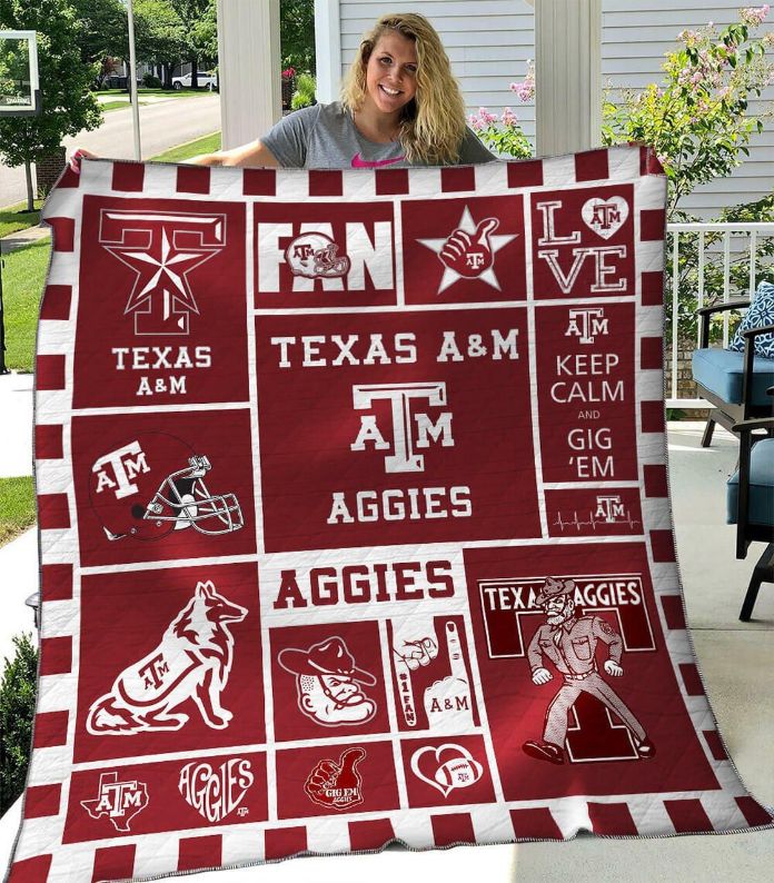 Ncaa Texas A&ampM Aggies Quilt Blanket #1036