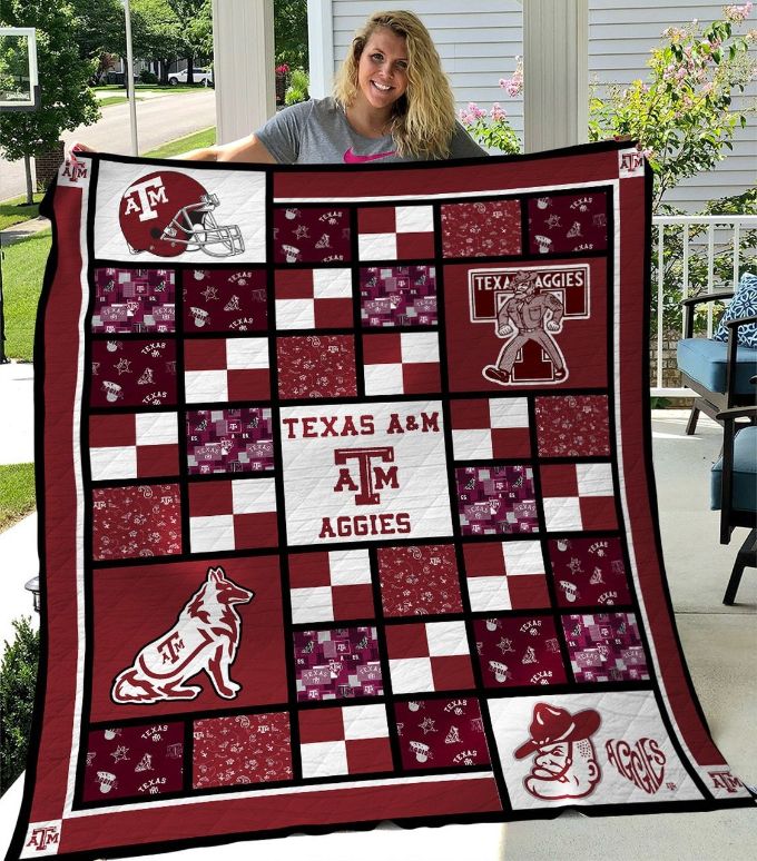 Ncaa Texas A&ampM Aggies Quilt Blanket #1038