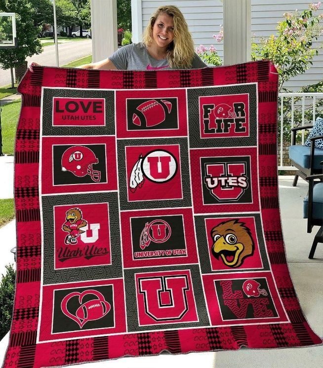 Ncaa Utah Utes Quilt Blanket #688