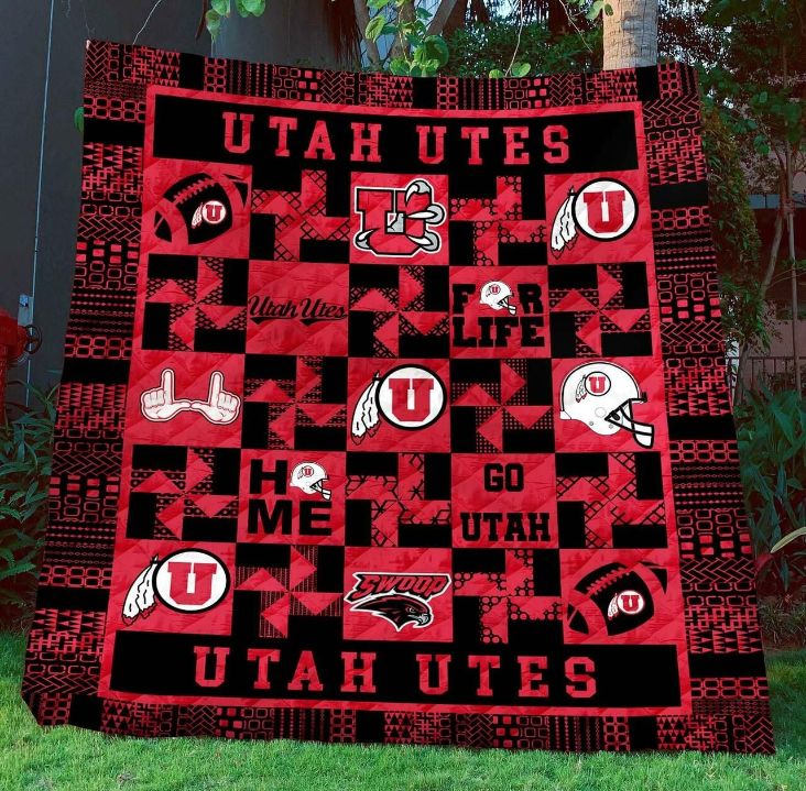 Ncaa Utah Utes Quilt Blanket #690