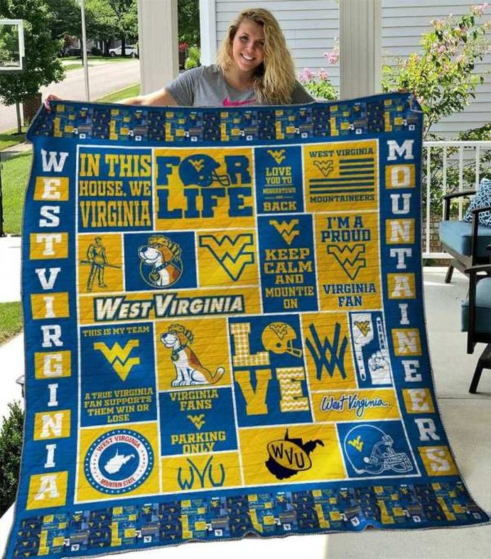 Ncaa West Virginia Mountaineers Quilt Blanket #405