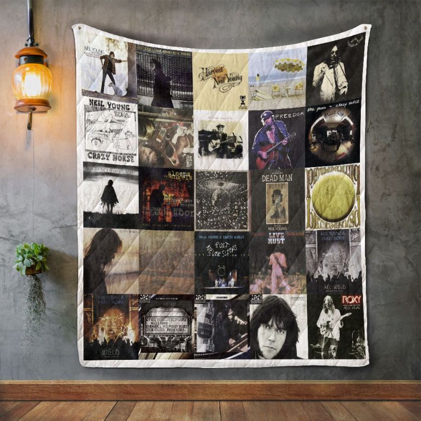 Neil Young Style 2 Quilt Blanket