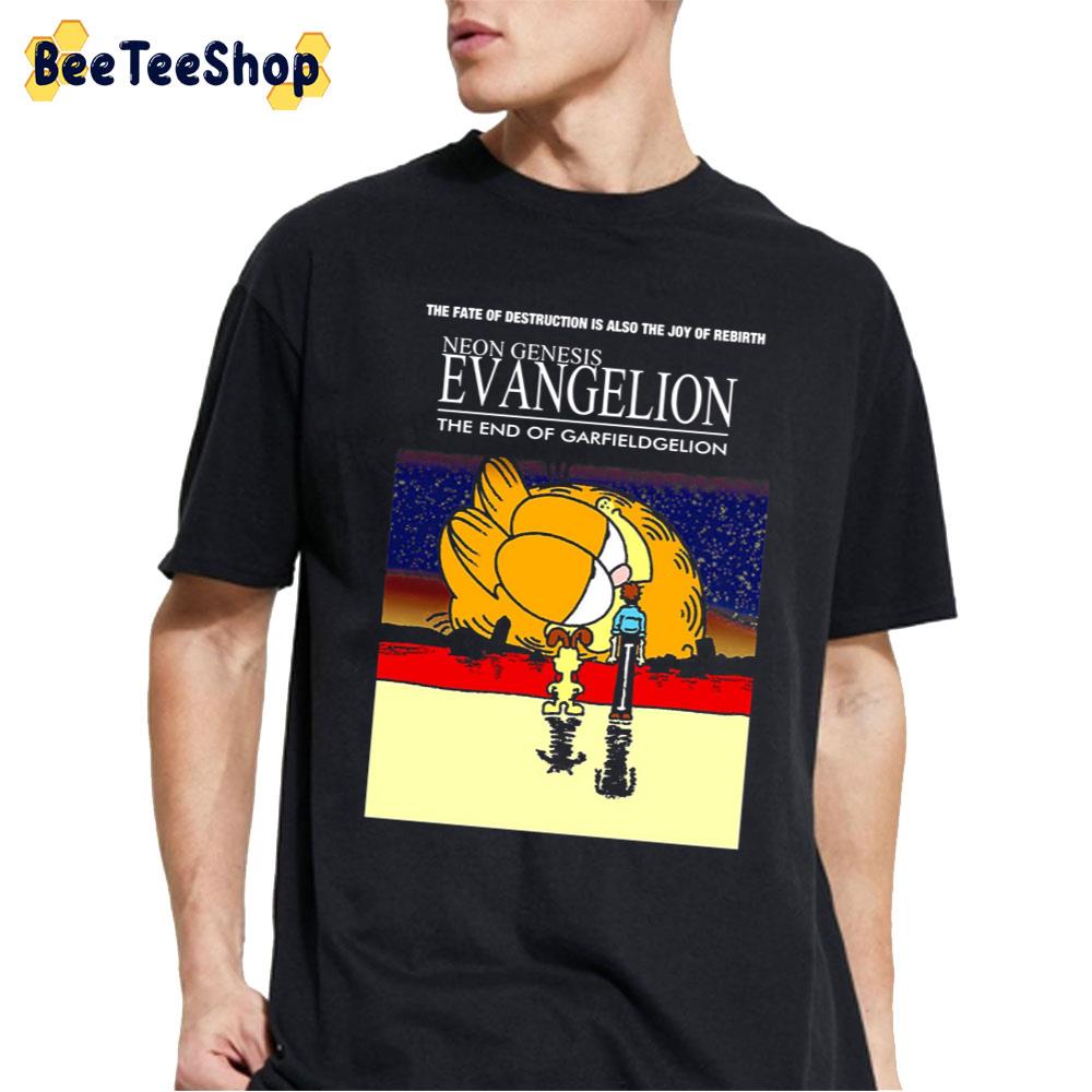 Neon Genesis Evangelion Garfield T-Shirt - Beeteeshop