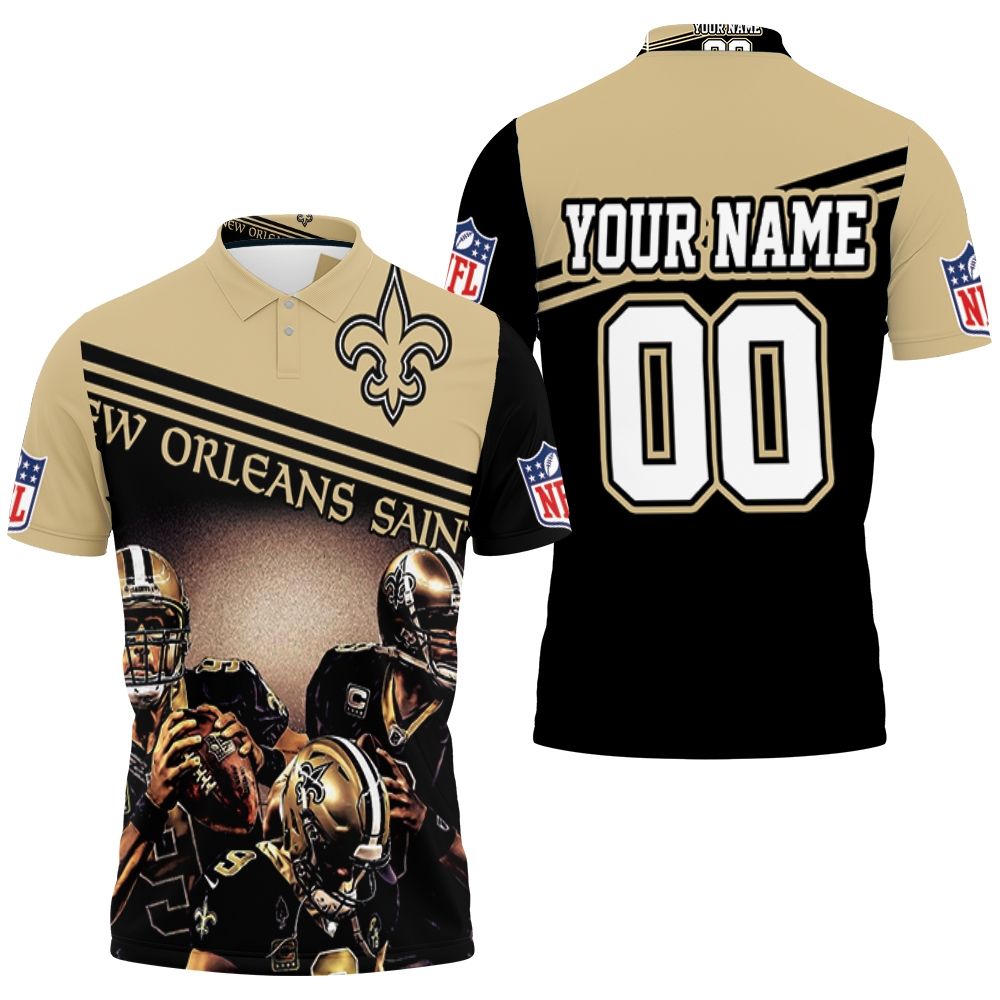 New Orleans Saints 2020 Nfl Season Nfc South Champions Great Players Legends Personalized Polo Shirt All Over Print Shirt 3d T-shirt