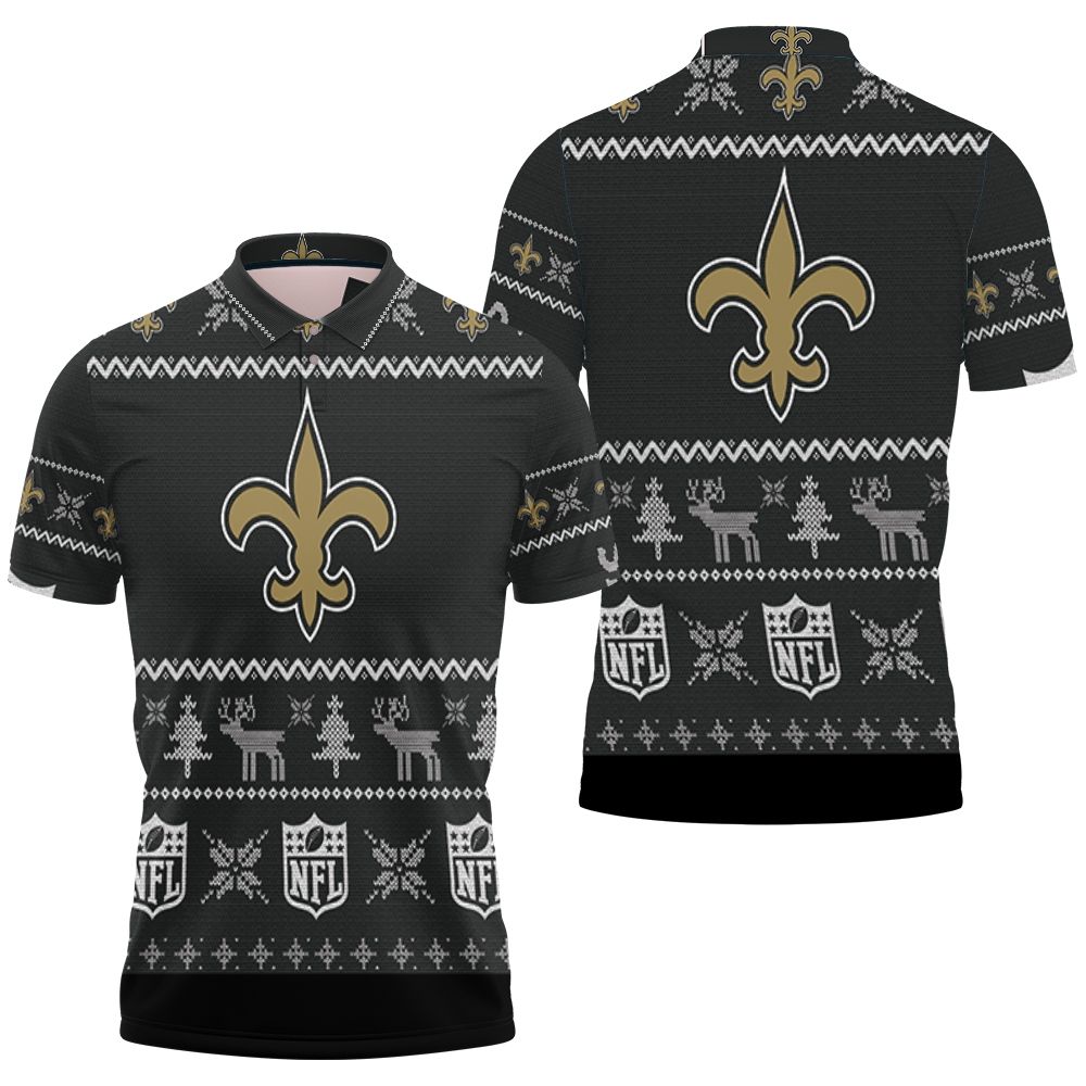 New Orleans Saints Ugly Sweatshirt Christmas 3d Polo Shirt All Over Print Shirt 3d T-shirt