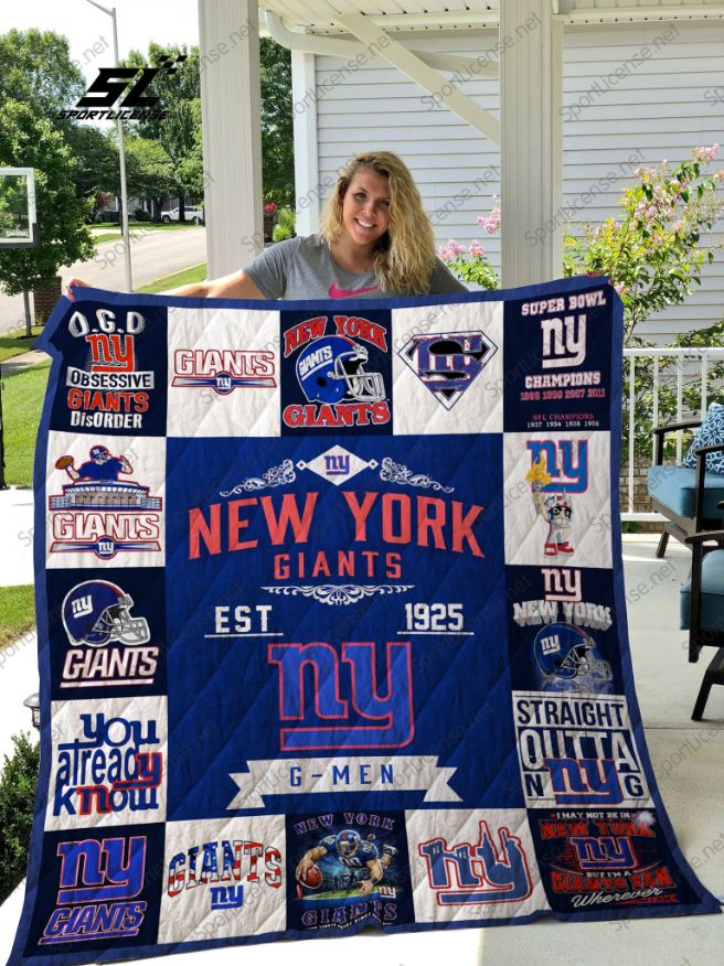 New York Giants Quilt Blanket 02