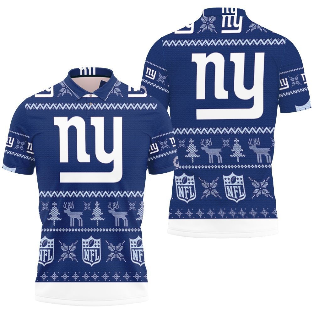 New York Giants Ugly Sweatshirt Christmas 3d Polo Shirt All Over Print Shirt 3d T-shirt