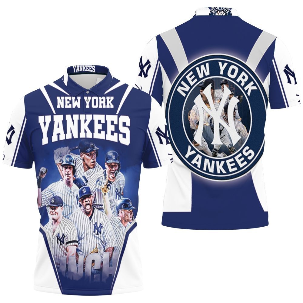New York Yankees 6 Legends Players Clinched For Fan Polo Shirt All Over Print Shirt 3d T-shirt