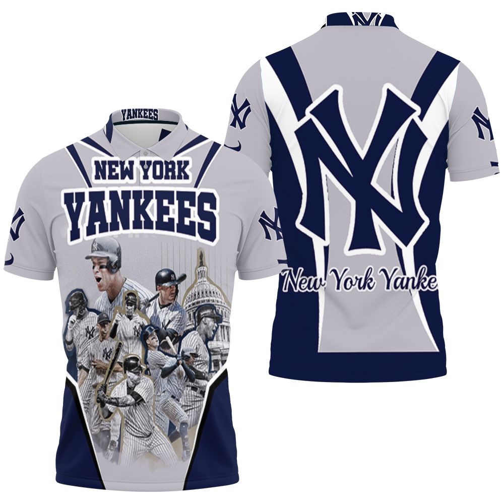 New York Yankees Sanchez Austin Torres Andujar Line Up For Fan Polo Shirt All Over Print Shirt 3d T-shirt