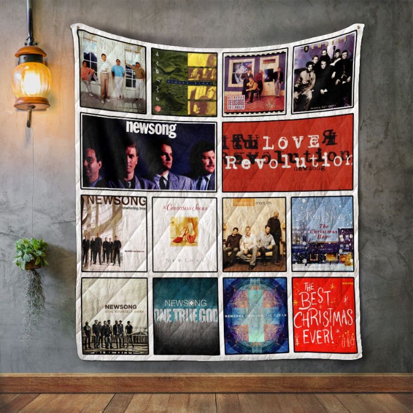 Newsong Album Covers Quilt Blanket