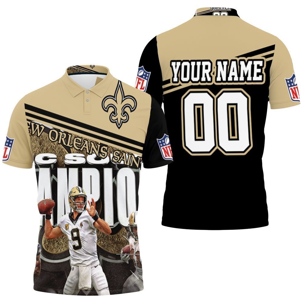Nfc South Champions New Orleans Saints 2020 Nfl Season Legends Best Players Personalized Polo Shirt All Over Print Shirt 3d T-shirt