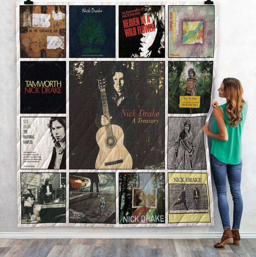 Nick Drake Compilations Albums Quilt Blanket 01