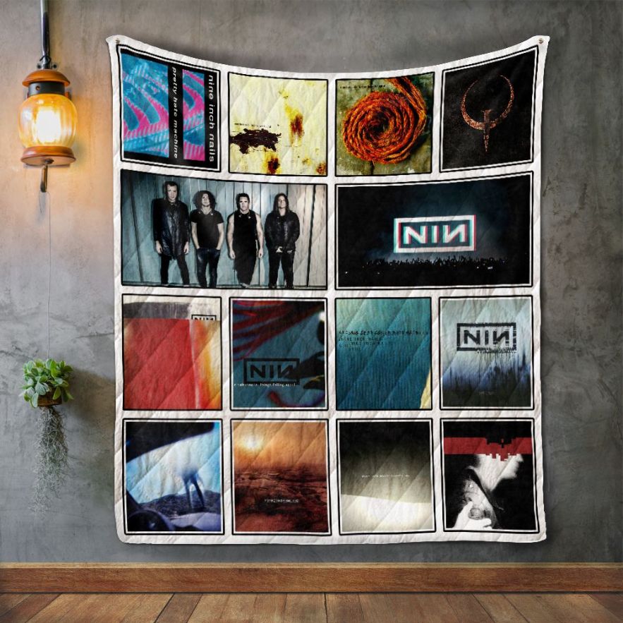 Nine Inch Nails Album Covers Quilt Blanket