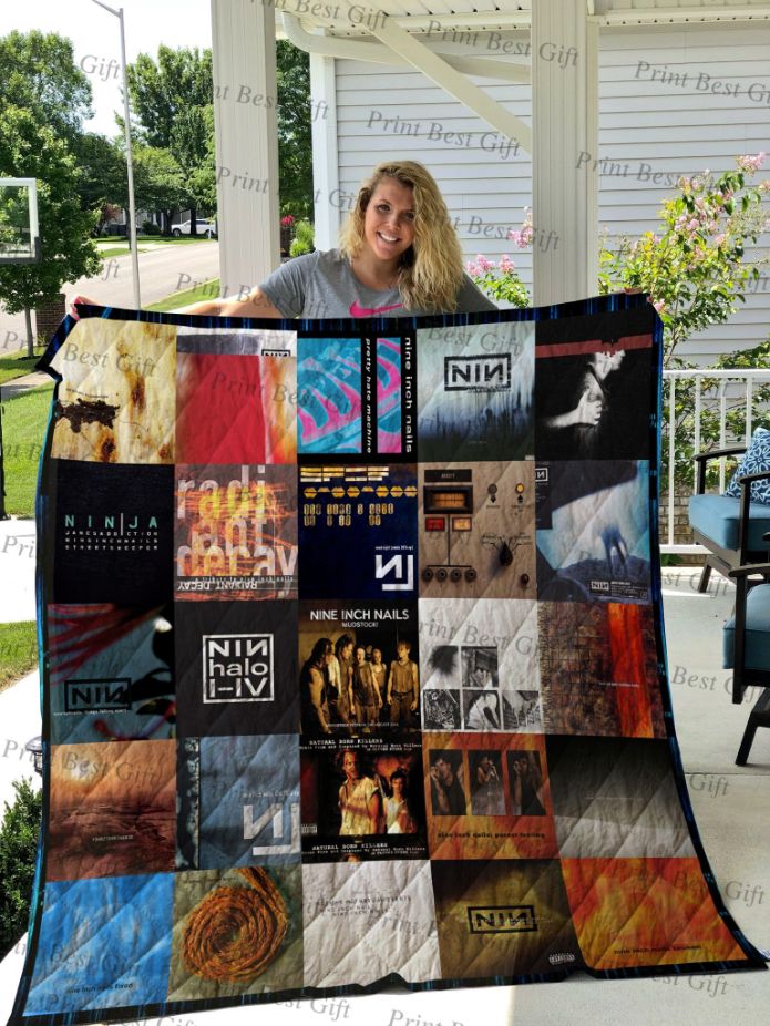 Nine Inch Nails Albums Cover Poster Quilt Blanket Ver 2