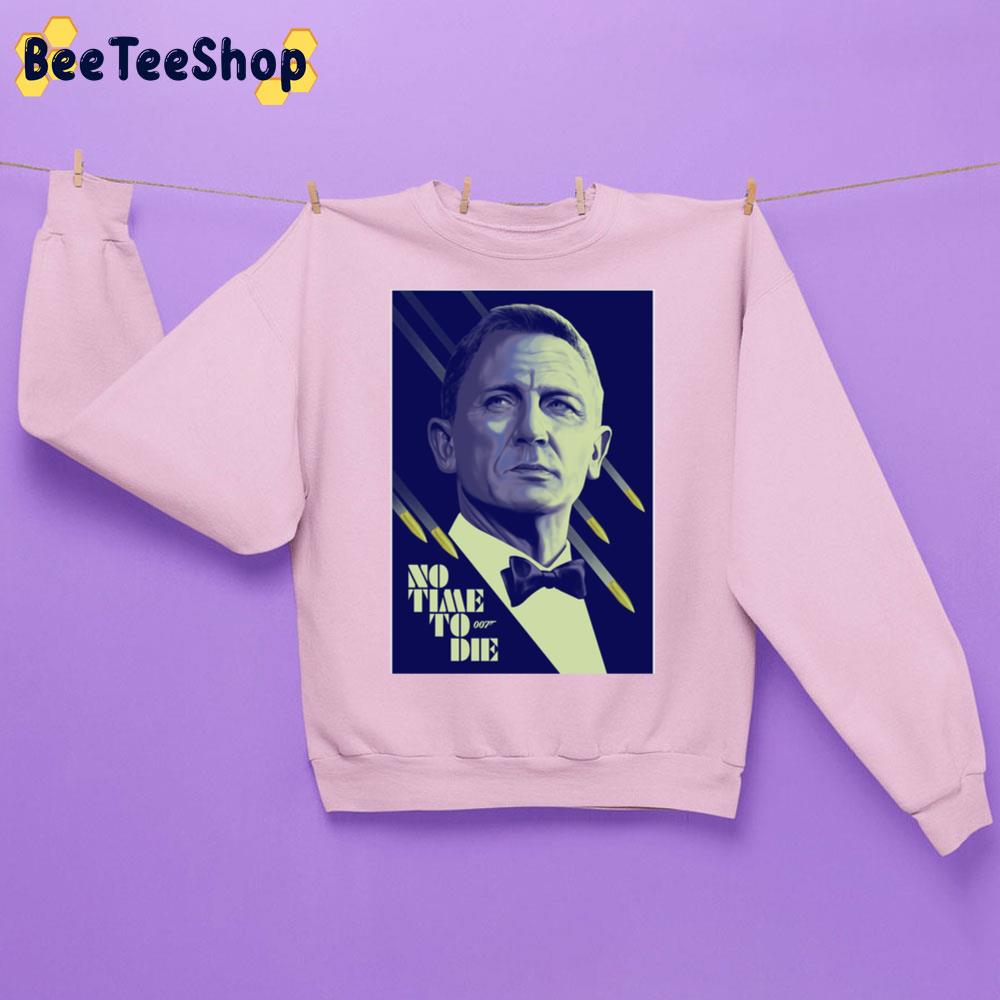 No Time To Die Daniel Craig Retro Art Unisex Sweatshirt