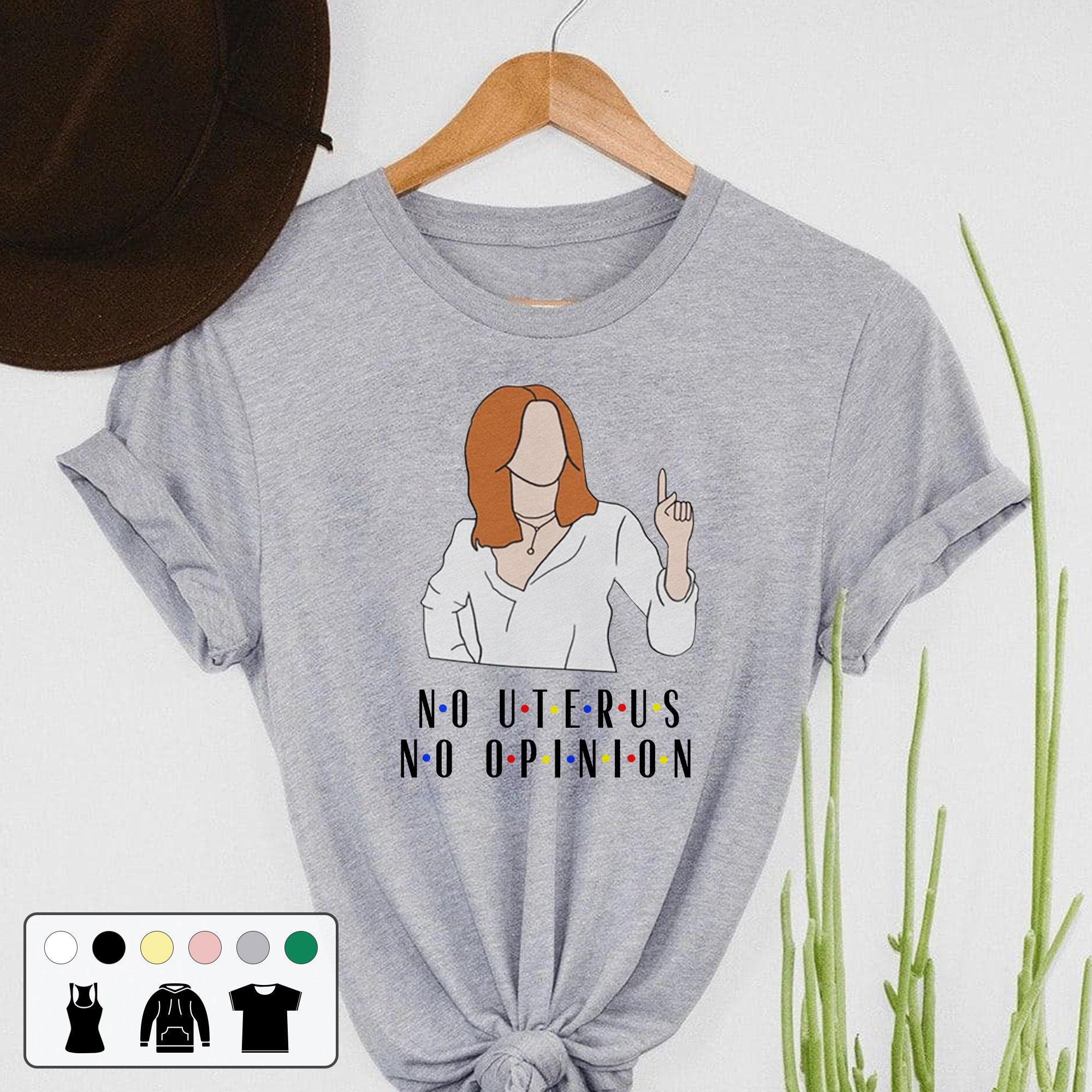 No Uterus No Opinion 90s Vintage Unisex T-Shirt