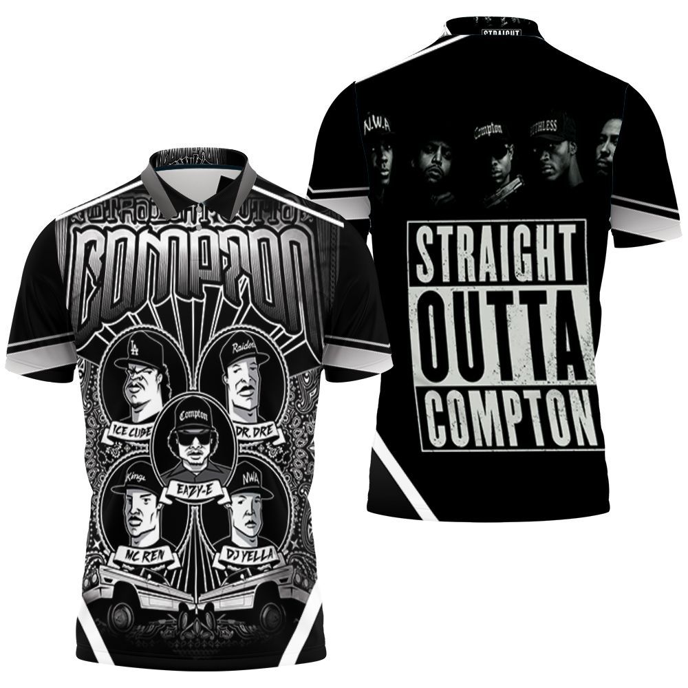 N.w.a. Straight Outta Compton Art Members Caricature Polo Shirt All Over Print Shirt 3d T-shirt