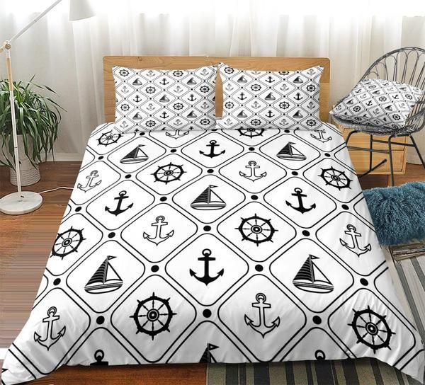 Ocean Nautical Cotton Bedding Sets