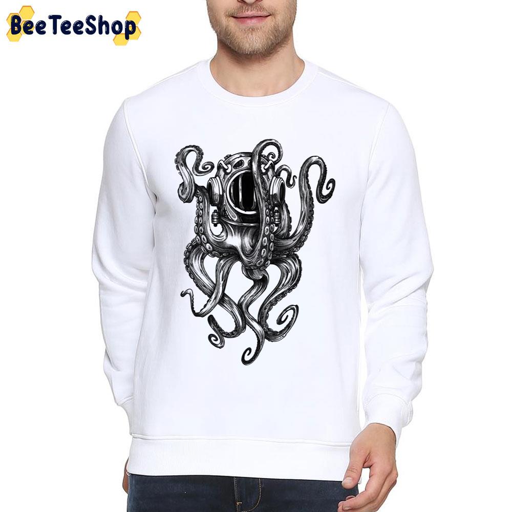 Octopus Scuba Diver Helmet Unisex T-Shirt