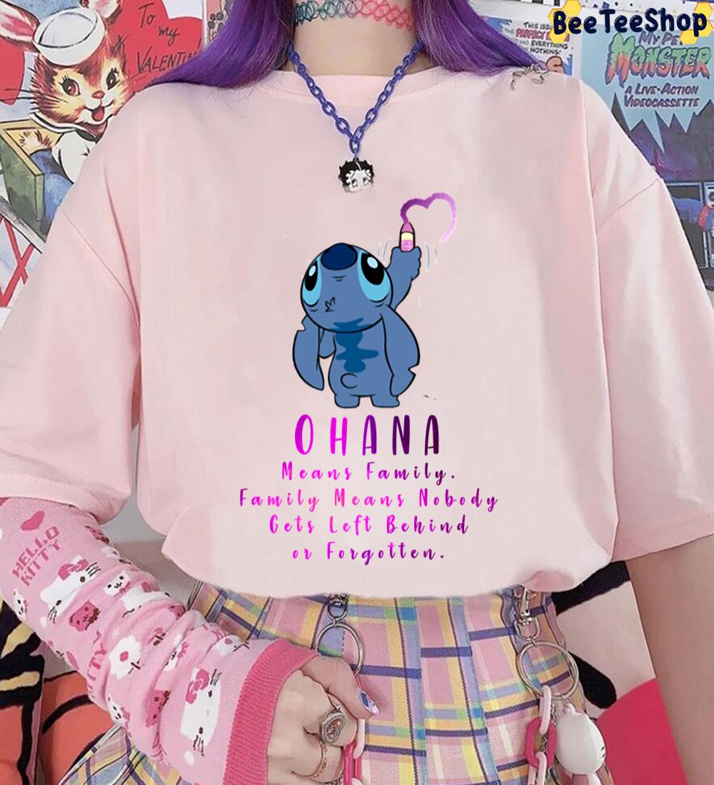 Ohana Means Family Lilo And Stitch Unisex T-Shirt