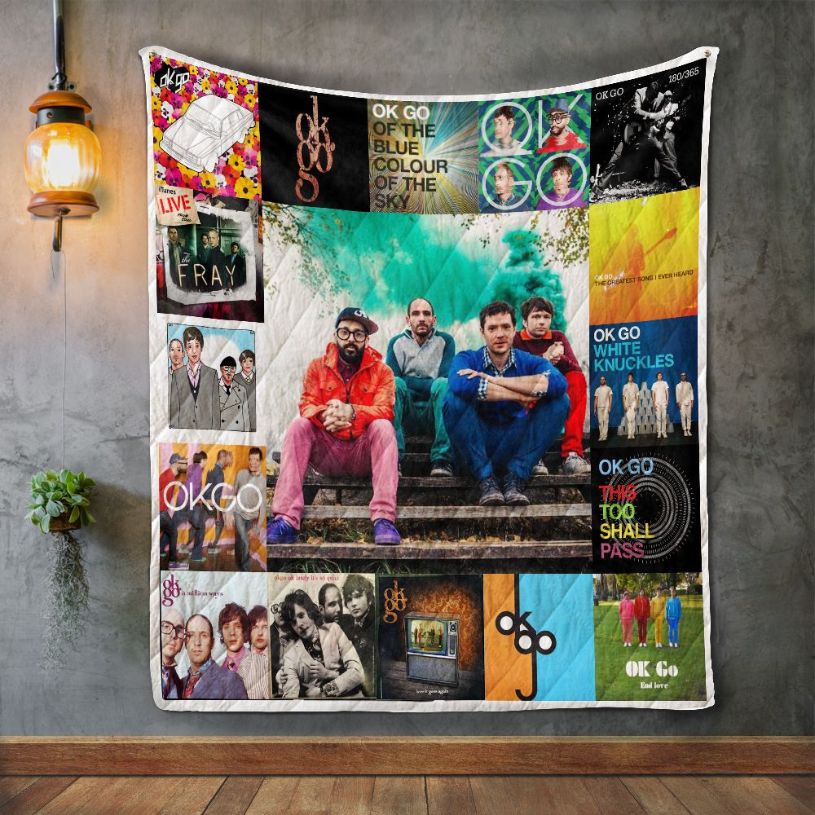 Ok Go Album Covers Quilt Blanket