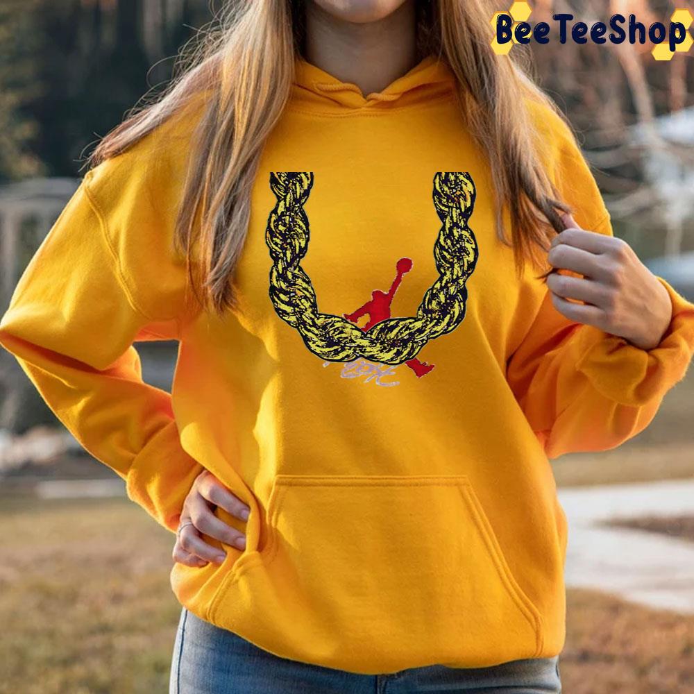 Old School Gold Rope Chain And Logo Unisex T-Shirt