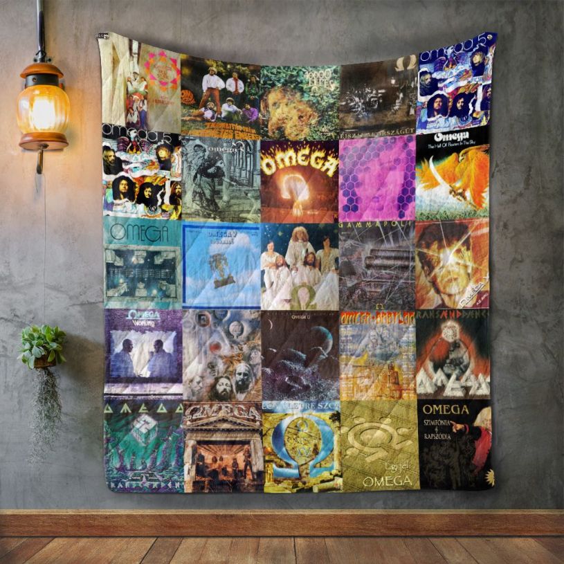 Omega Album Covers Quilt Blanket