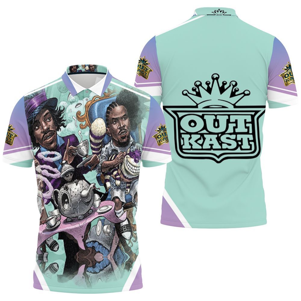 Outkast In Wonderland Graffiti Polo Shirt All Over Print Shirt 3d T-shirt