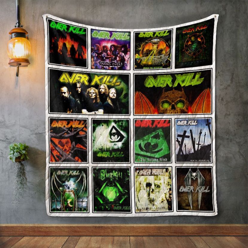 Overkill Album Covers Quilt Blanket