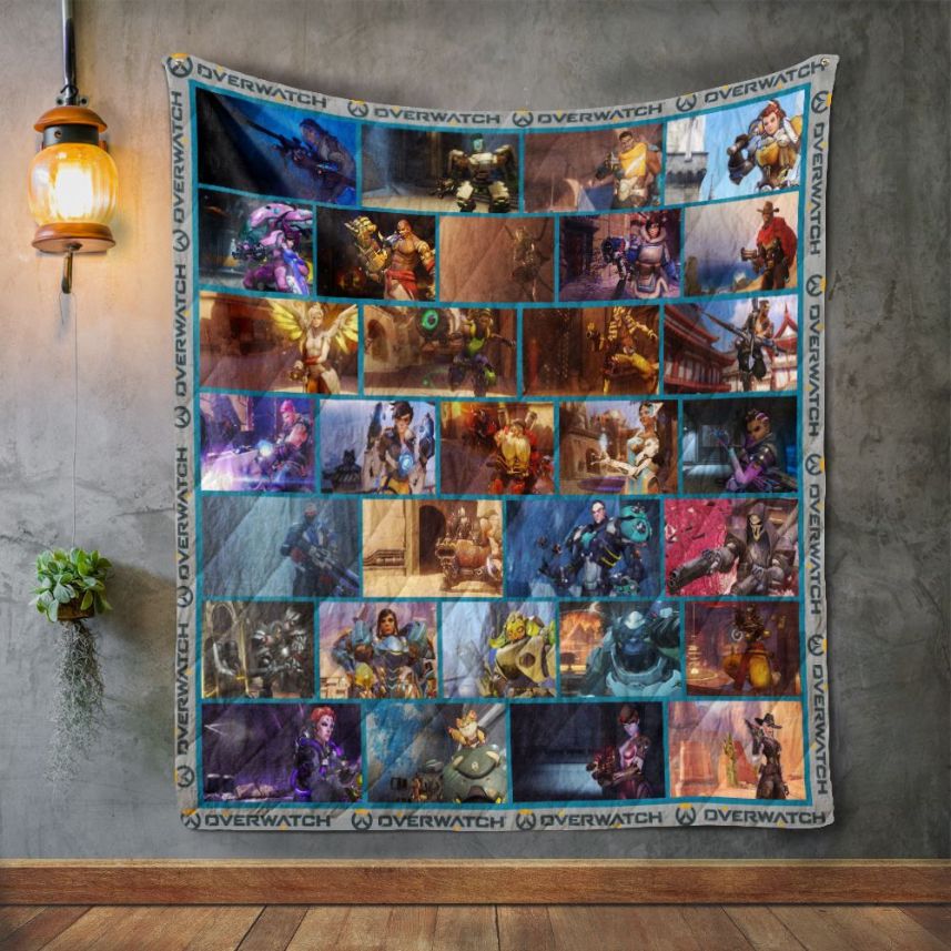 Overwatch Characters Quilt Blanket