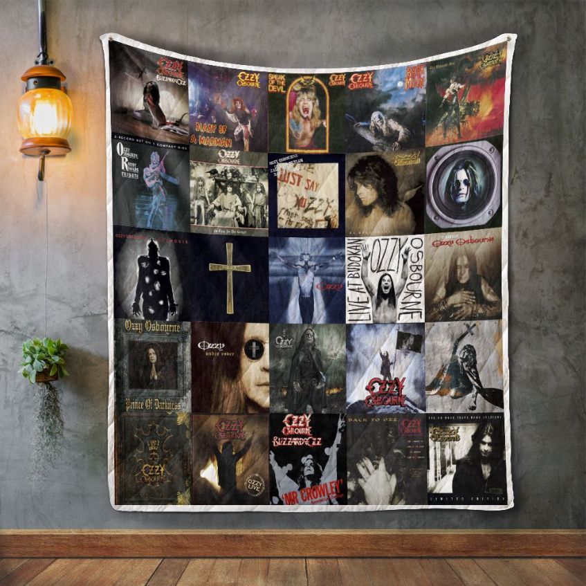 Ozzy Osbourne Style 2 Quilt Blanket