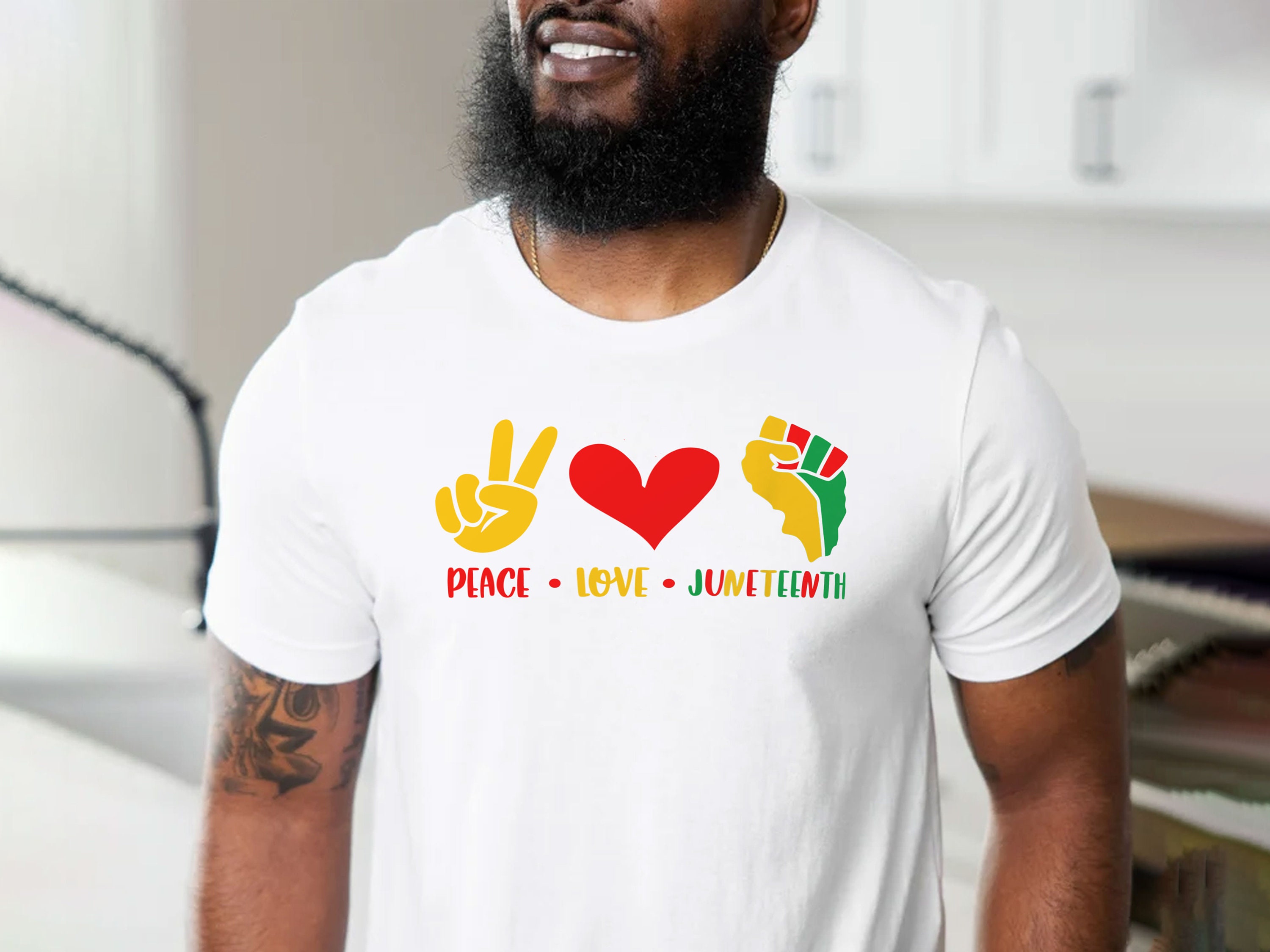 Paece Love Juneteenth Independence 1865 Unisex T-Shirt