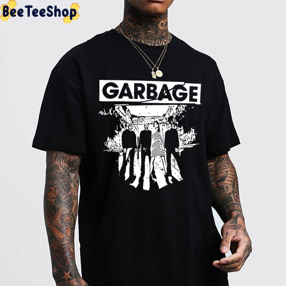 Petition Loved one teenager Painting Black And White Four Member Garbage Band Unisex T-Shirt -  Beeteeshop