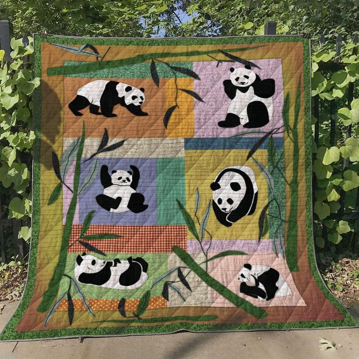 Panda Collection Quilt Blanket Great Customized Blanket Gifts For