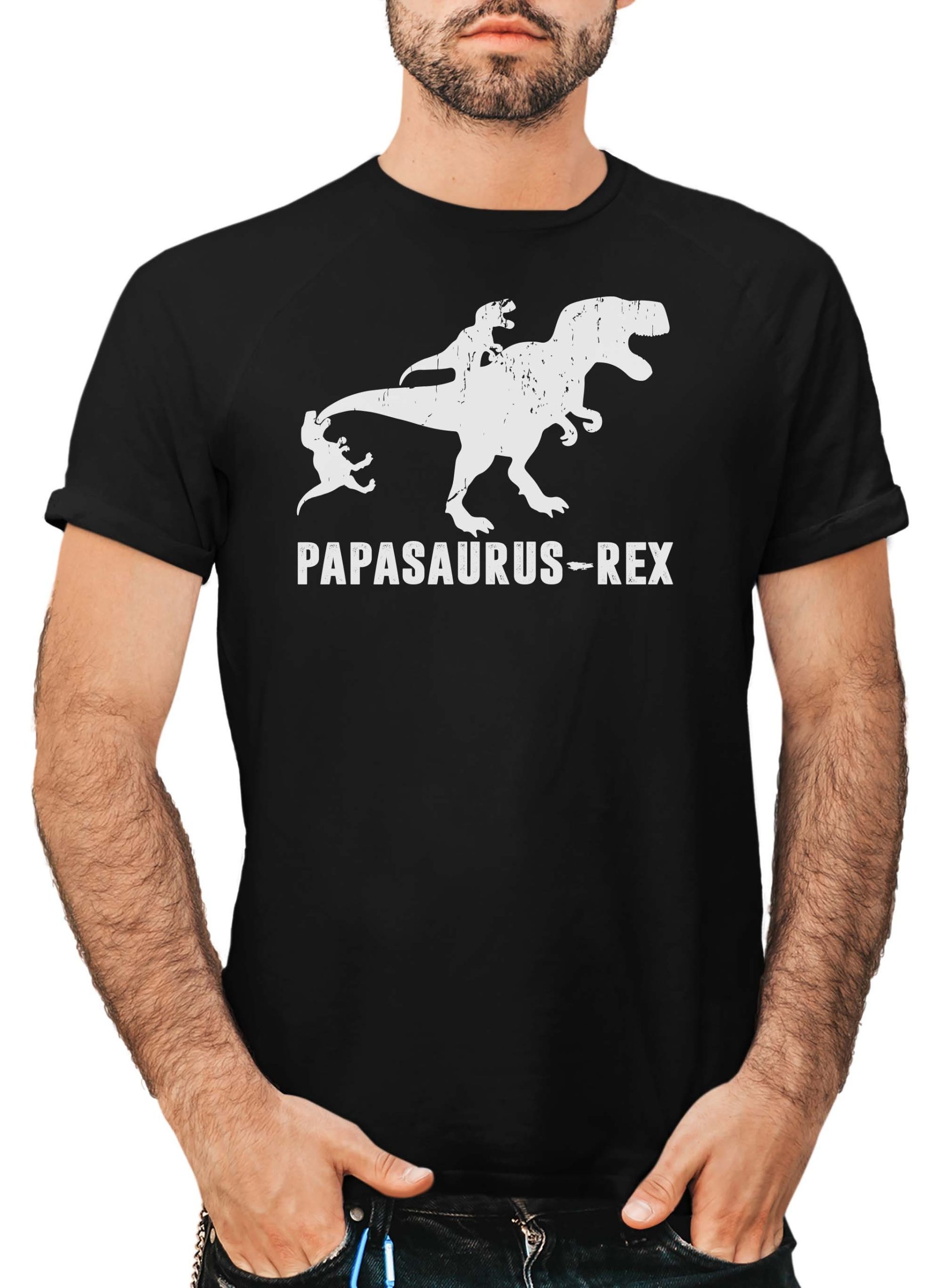 Papasaurus Rex 2 Kids Fun Father's Day Unisex T-Shirt