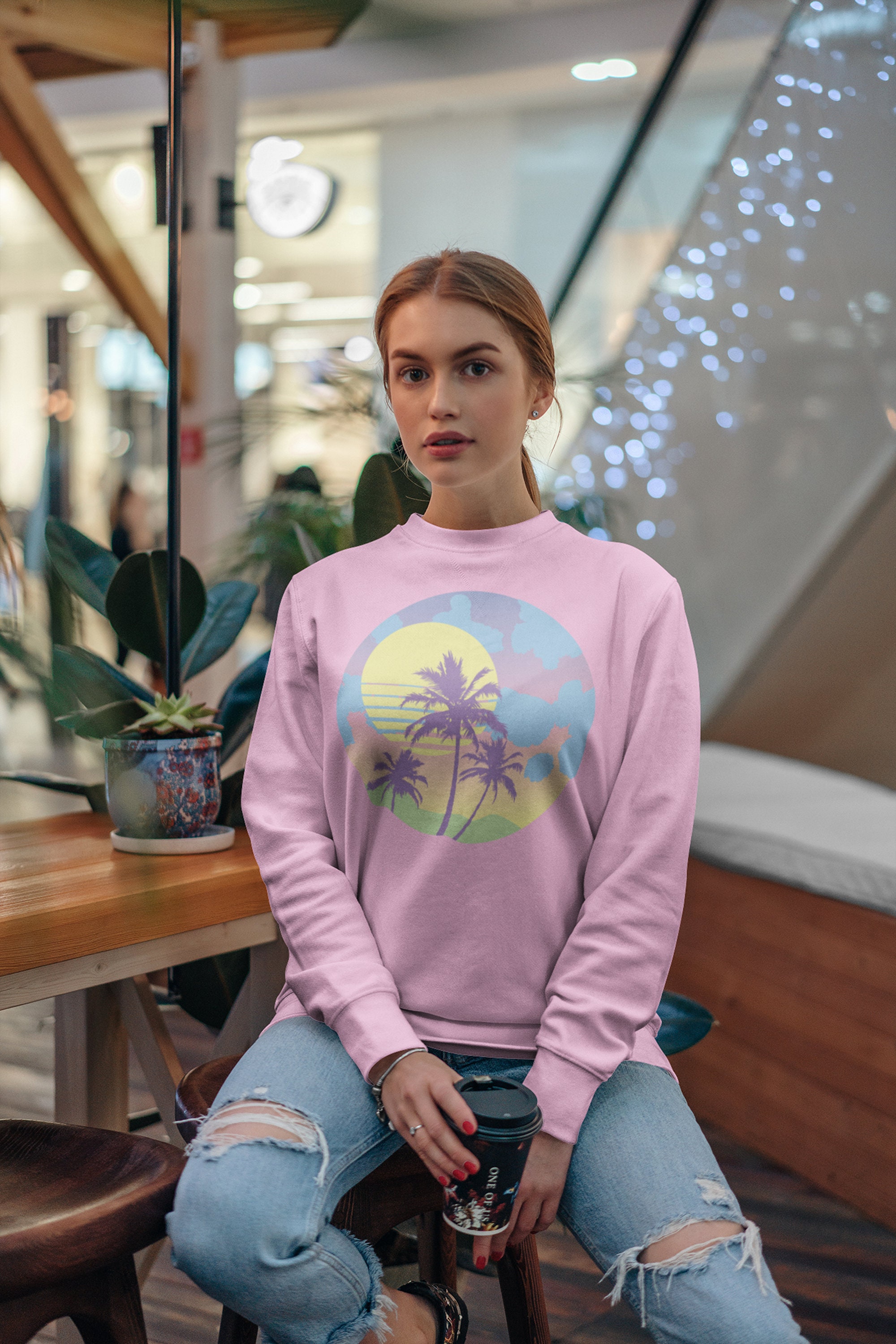 Pastel 90’s Vaporwave Retrowave Unisex Sweatshirt